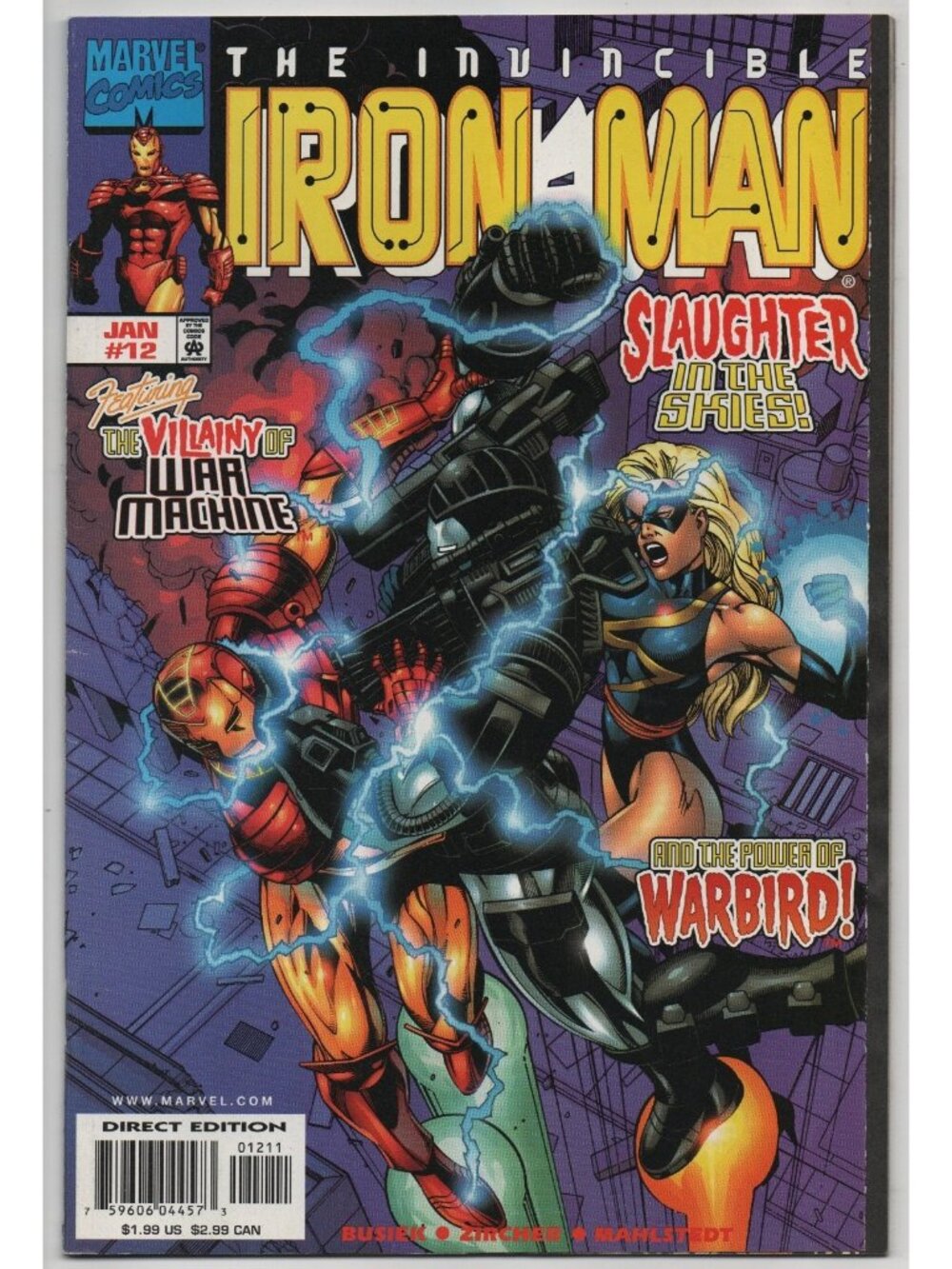Iron Man 12 Marvel Comics 1998 FN/VF 7.0 War Machine Warbird
